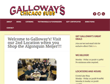 Tablet Screenshot of gallowayschicagosubs.com
